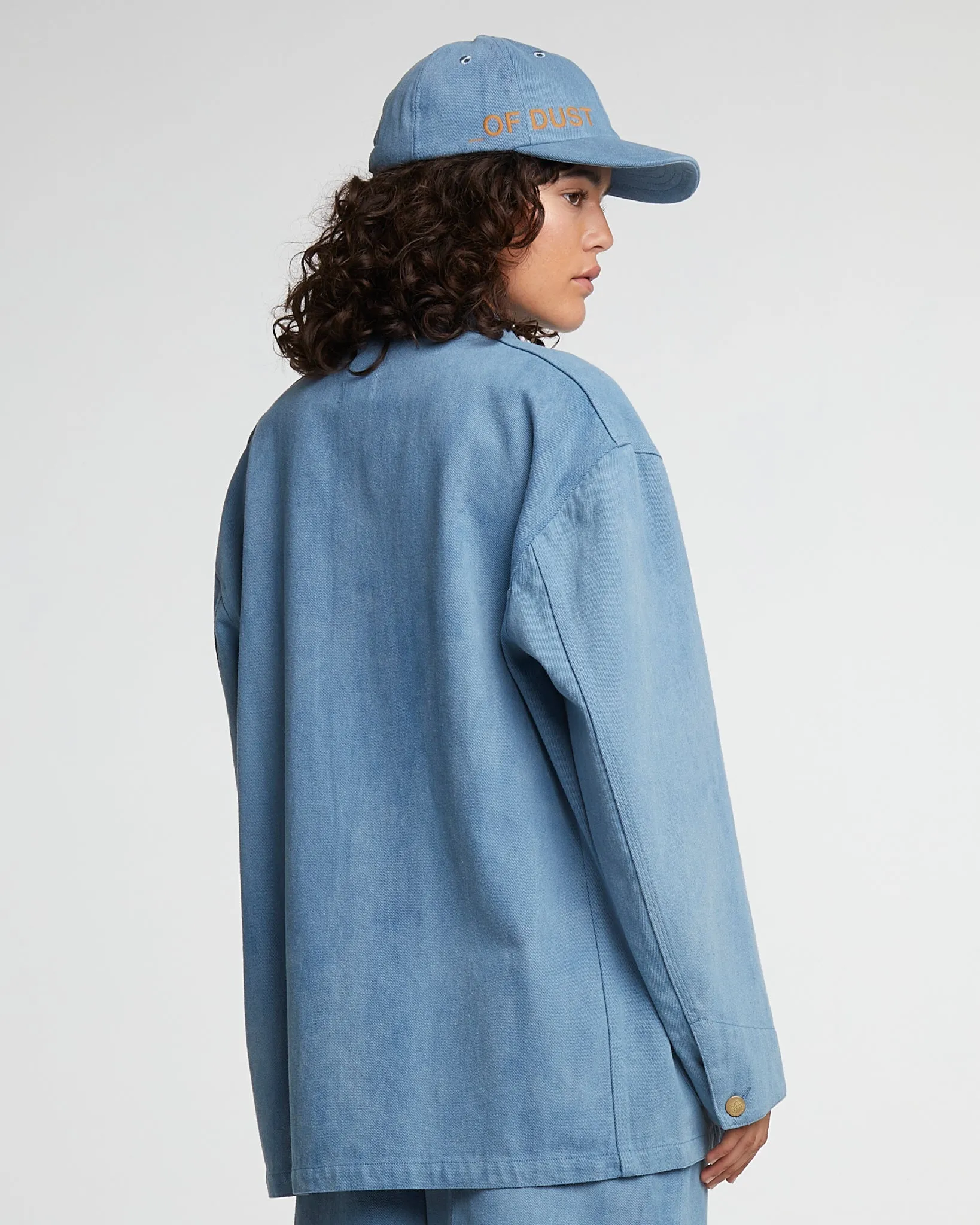 6 Panel Cap Acid Denim Blue