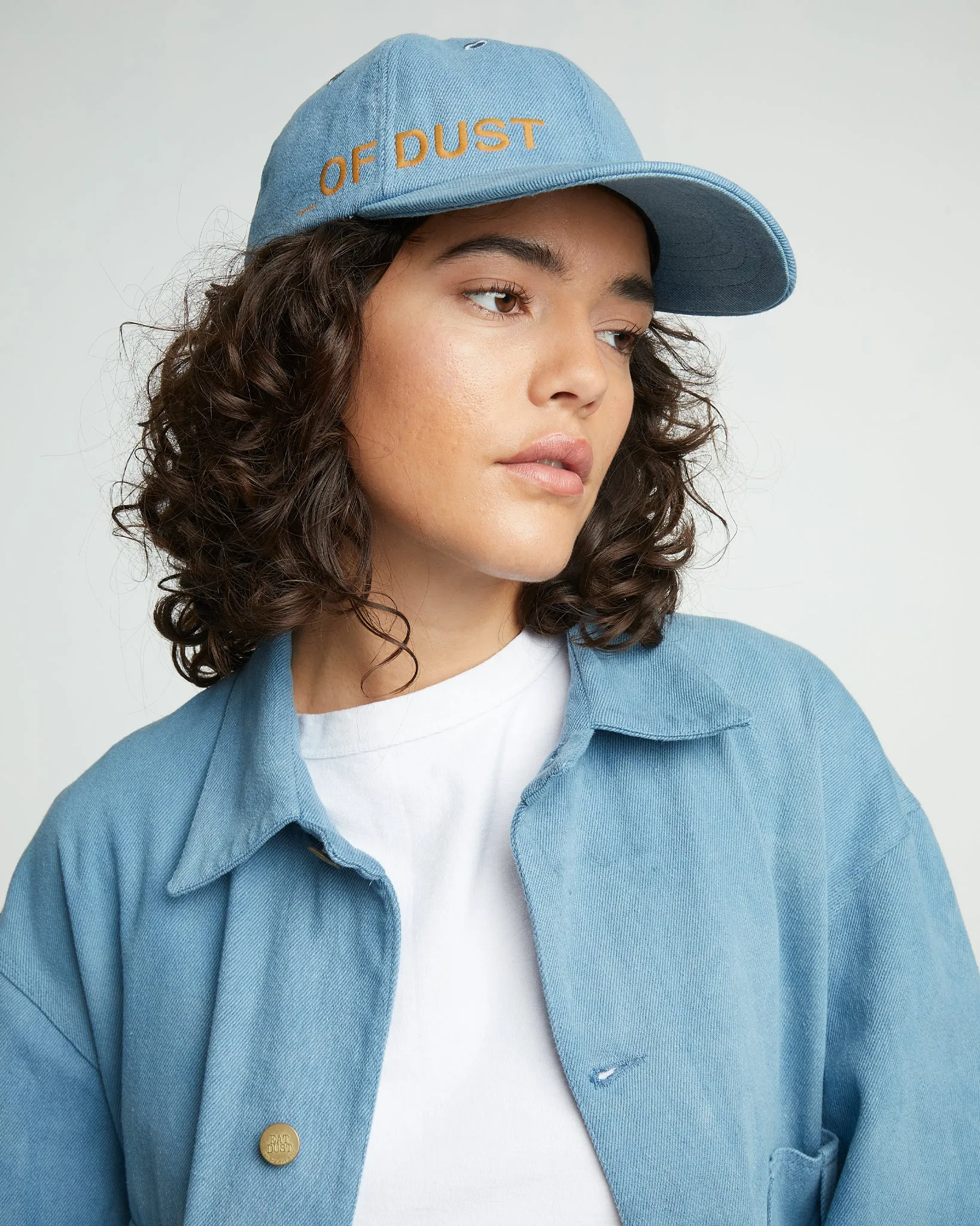 6 Panel Cap Acid Denim Blue