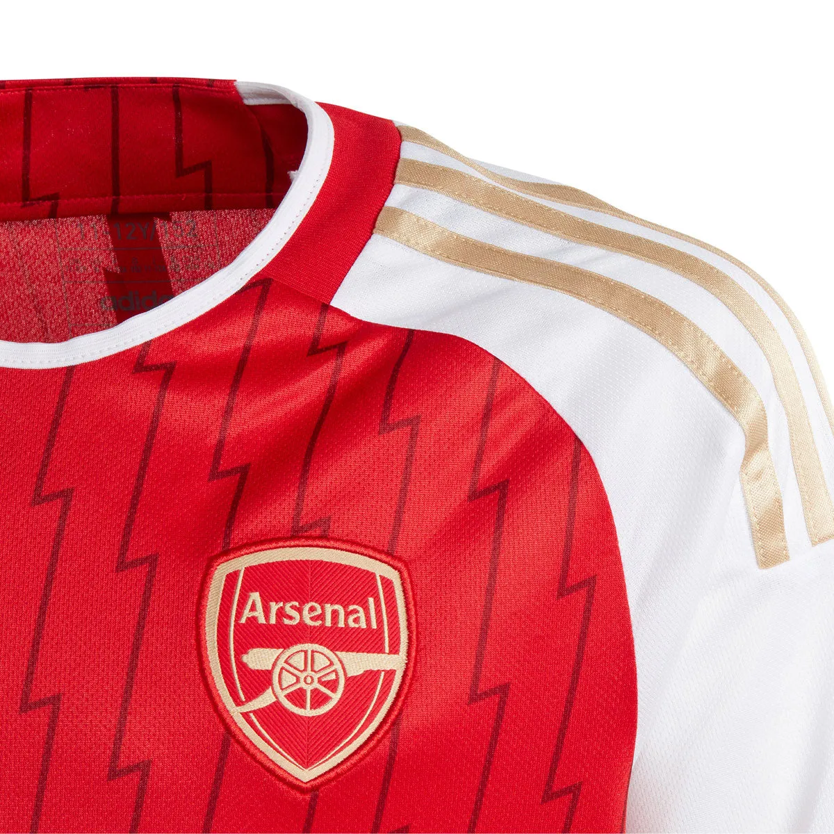 adidas Arsenal FC Official 2023/24 Home Jersey - Youth - Better Scarlet/White