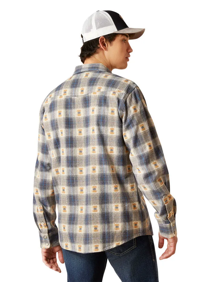 Ariat 10046296 Mens Retro Fit Shirt Vaporous Gray