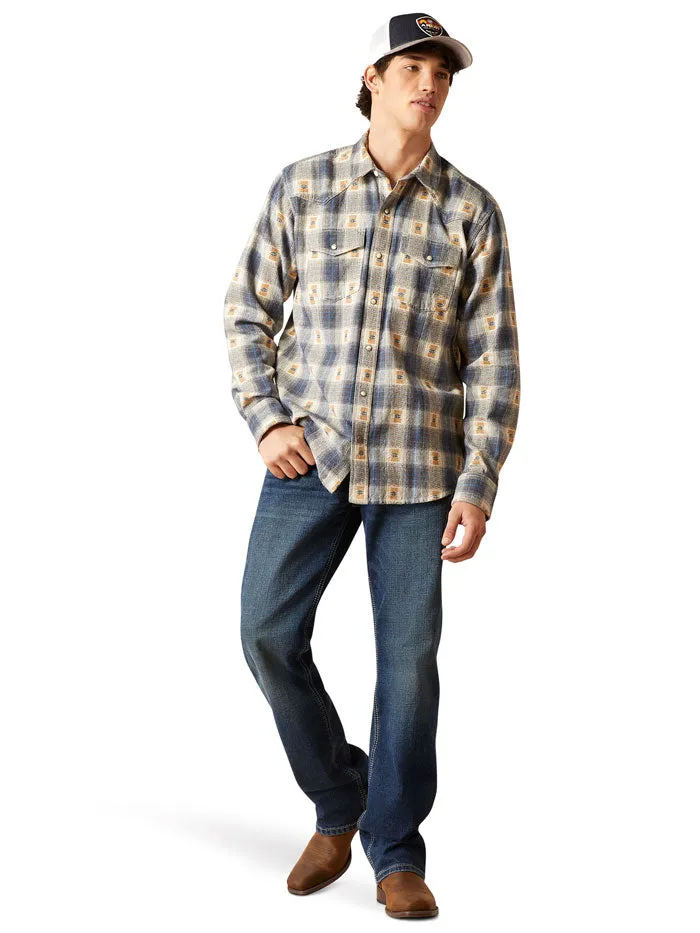 Ariat 10046296 Mens Retro Fit Shirt Vaporous Gray