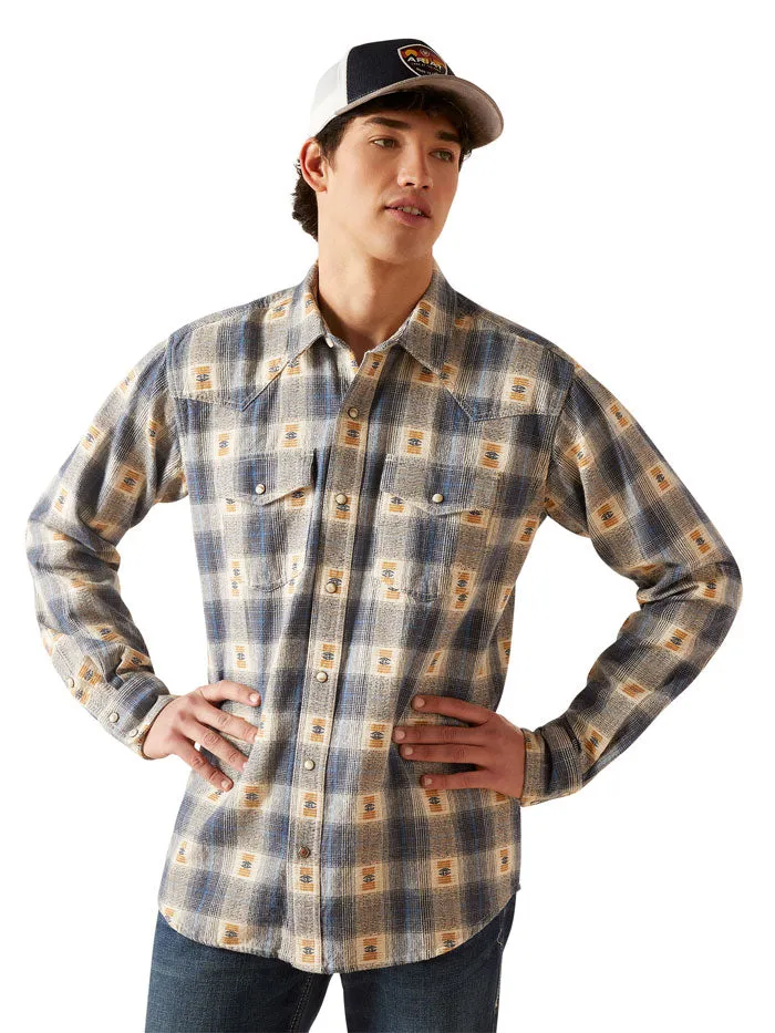 Ariat 10046296 Mens Retro Fit Shirt Vaporous Gray