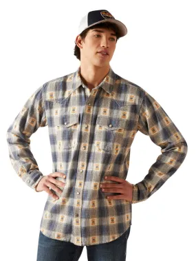 Ariat 10046296 Mens Retro Fit Shirt Vaporous Gray