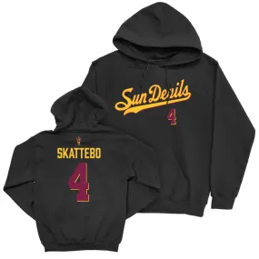 Arizona State Football Black Script Hoodie - Cameron Skattebo