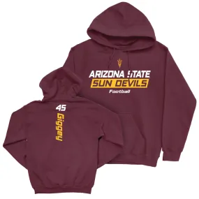 Arizona State Football Maroon Rush Hoodie - James Giggey