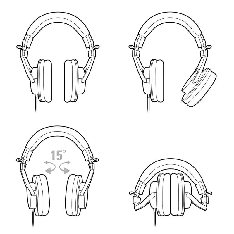 Audio-Technica ATH-M30x Over-Ear Wired Headphone with 40mm Neodymium Driver
