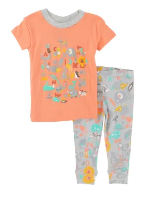 Baby Boys 12-24M Animal Graphic Print Pajama Tee and Pants Set