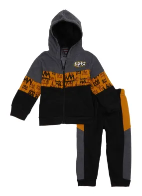 Baby Boys 12-24M Color Block King Zip Sweatshirt and Joggers