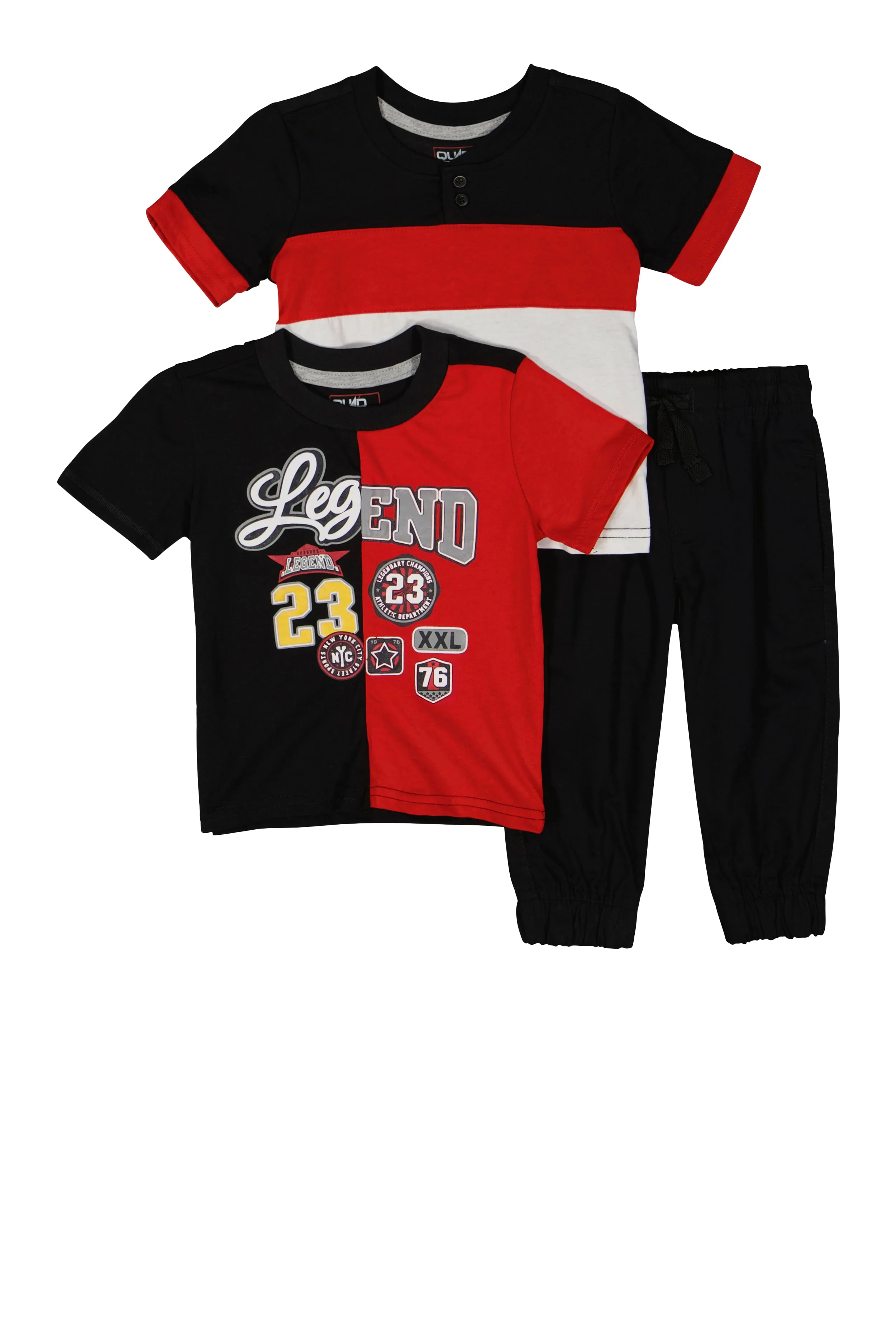 Baby Boys 12-24M Legend 23 Color Block Graphic Tees and Joggers