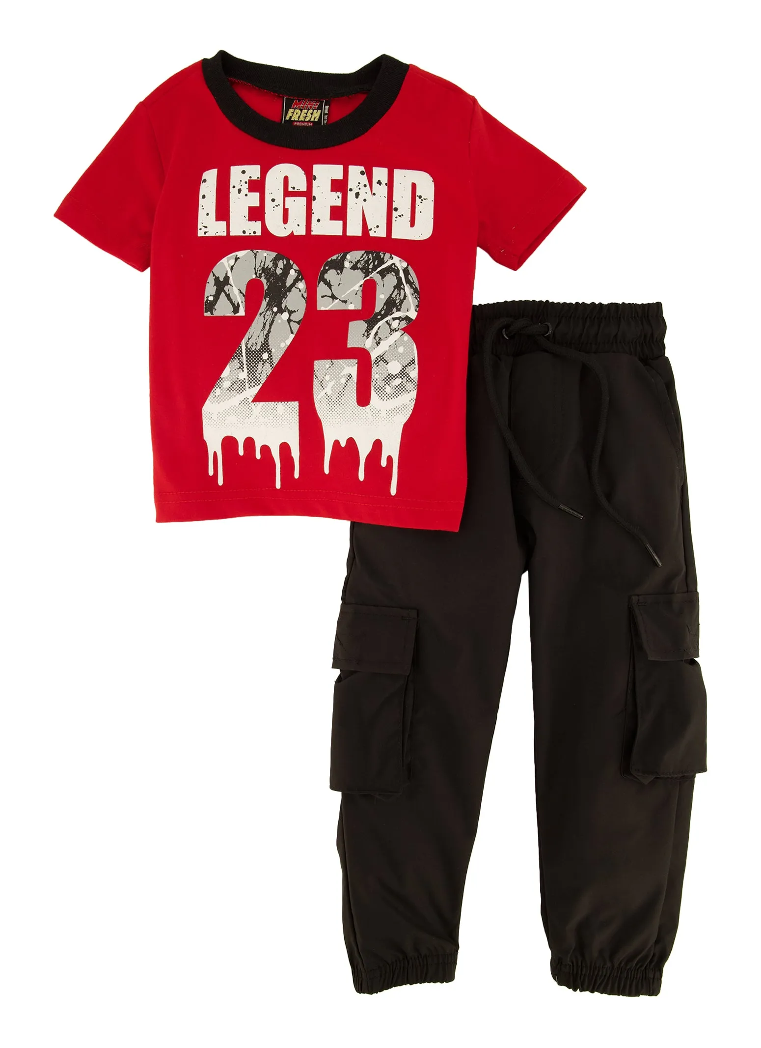Baby Boys 12-24M Legend 23 Graphic Tee and Cargo Joggers Set