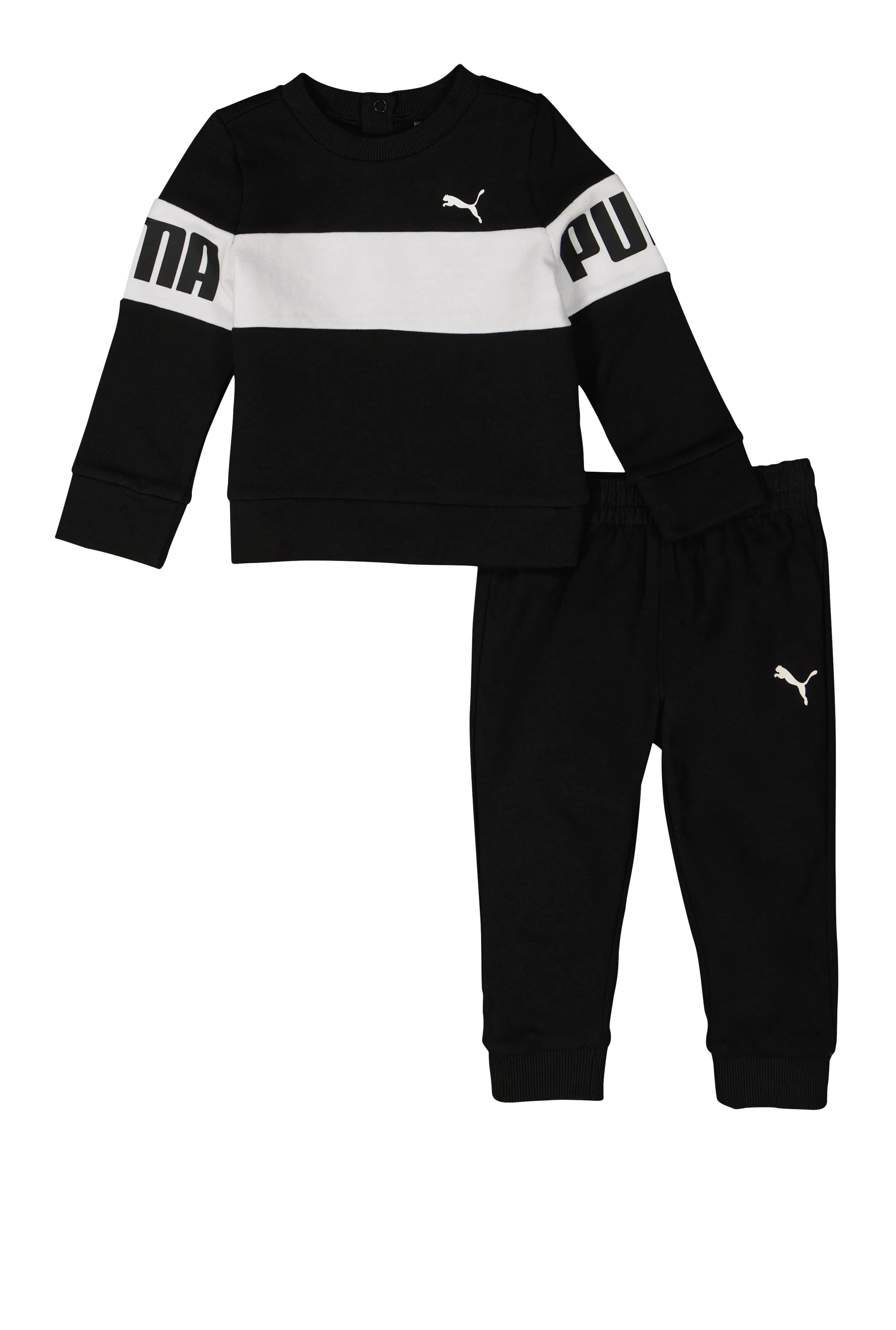 Baby Boys 12-24M Puma Striped Pullover Sweatshirt and Joggers