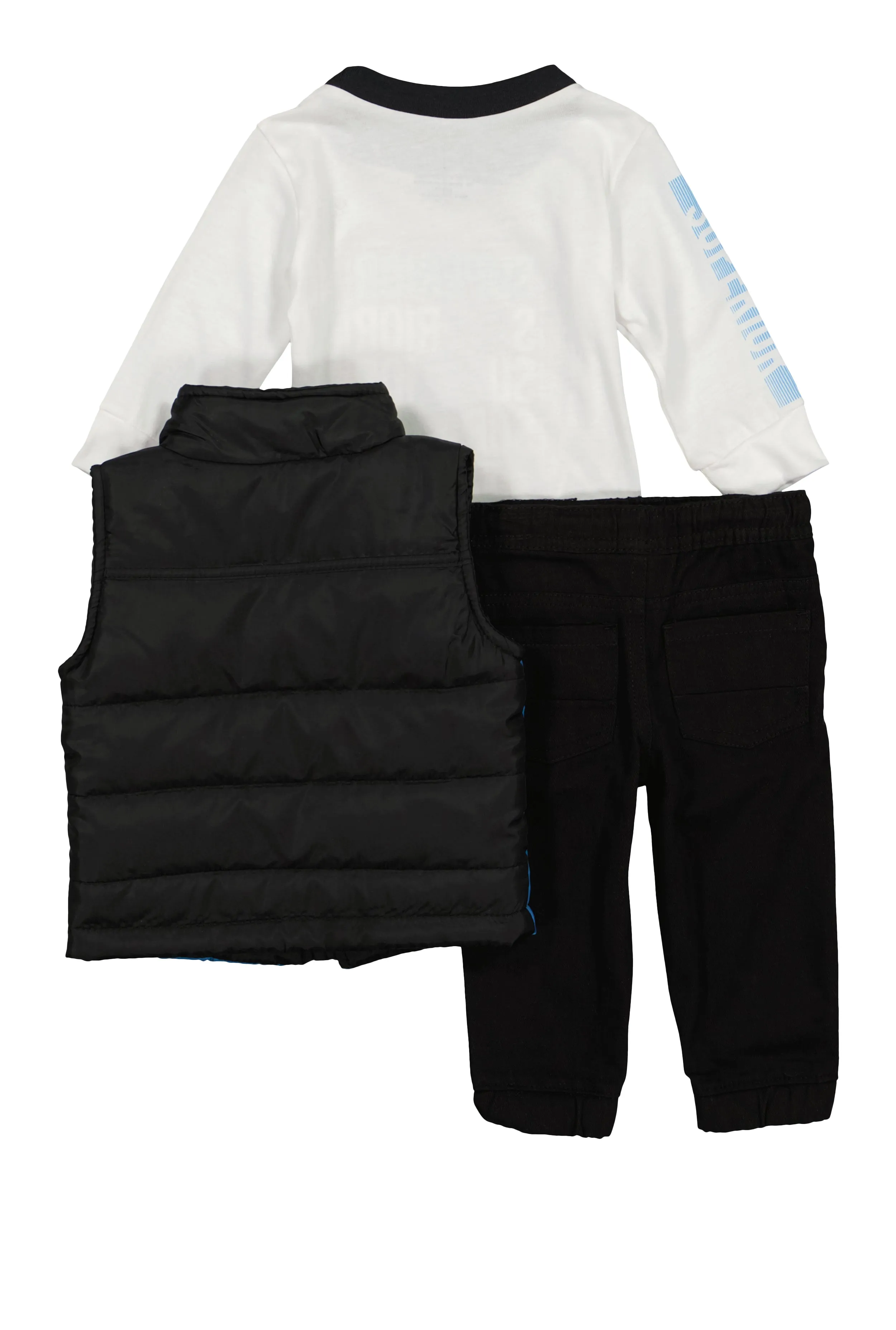 Baby Boys 12-24M Superior Tee and Puffer Vest with Pants