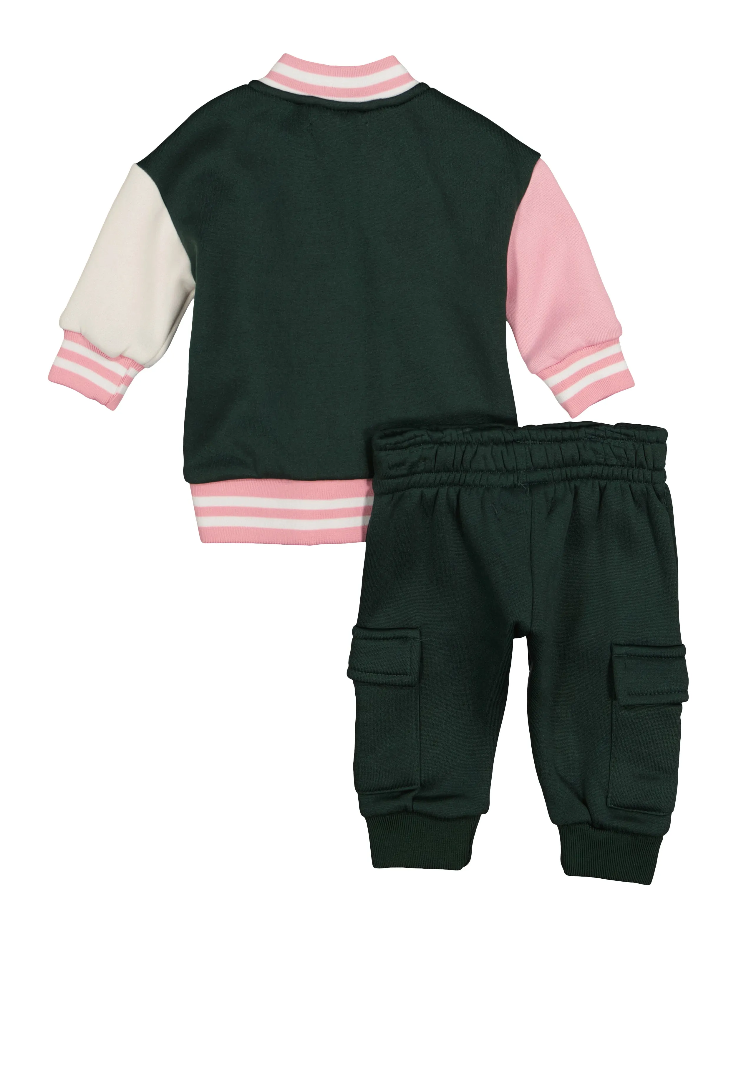 Baby Girls 0-9M Sassy Edition Varsity Jacket and Cargo Joggers