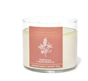 Bath & Body Works Vanilla   Patchouli 3-Wick Candle