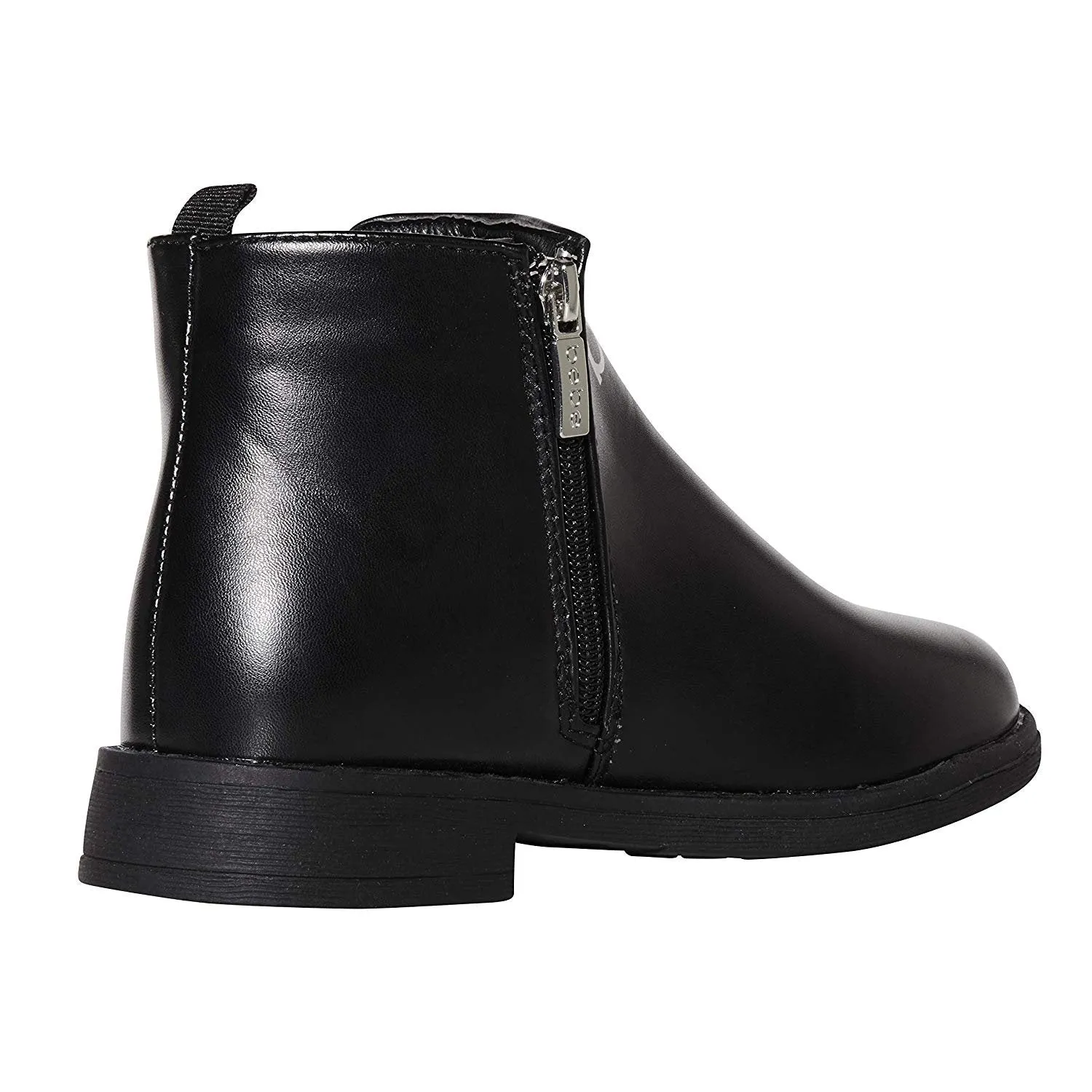 bebe Girls Big Kid Varsity Chelsea Boots Easy Slip-On Short Ankle Fashion PU Shoes