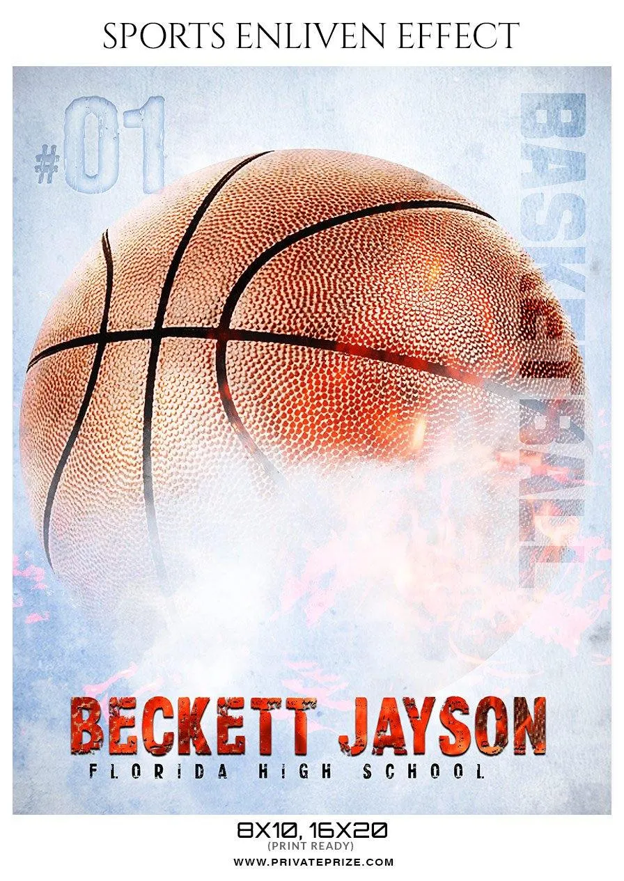Beckett Jayson - Basketball Sports Enliven Effects Photography Template