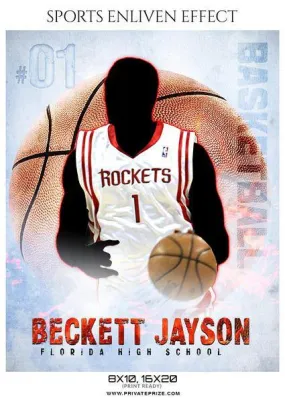 Beckett Jayson - Basketball Sports Enliven Effects Photography Template