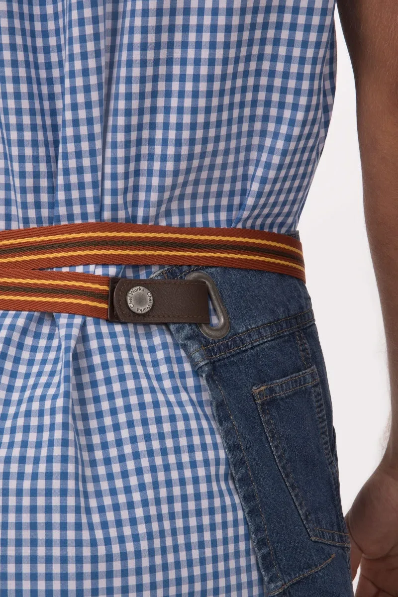 Berkeley Medium Blue Half Bistro Apron