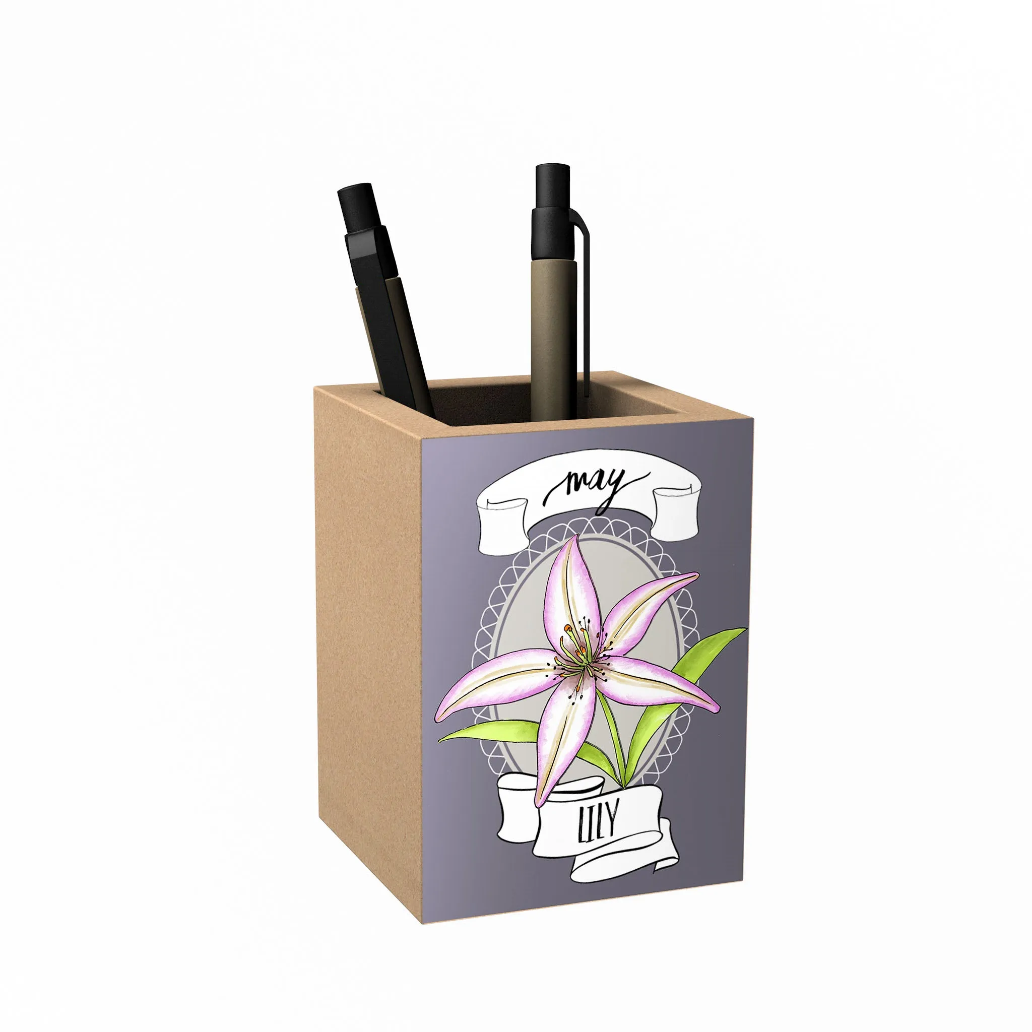 Birth Flower Penholder
