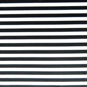 Black and White 1/2 Stripe Nylon Spandex Swimsuit Fabric