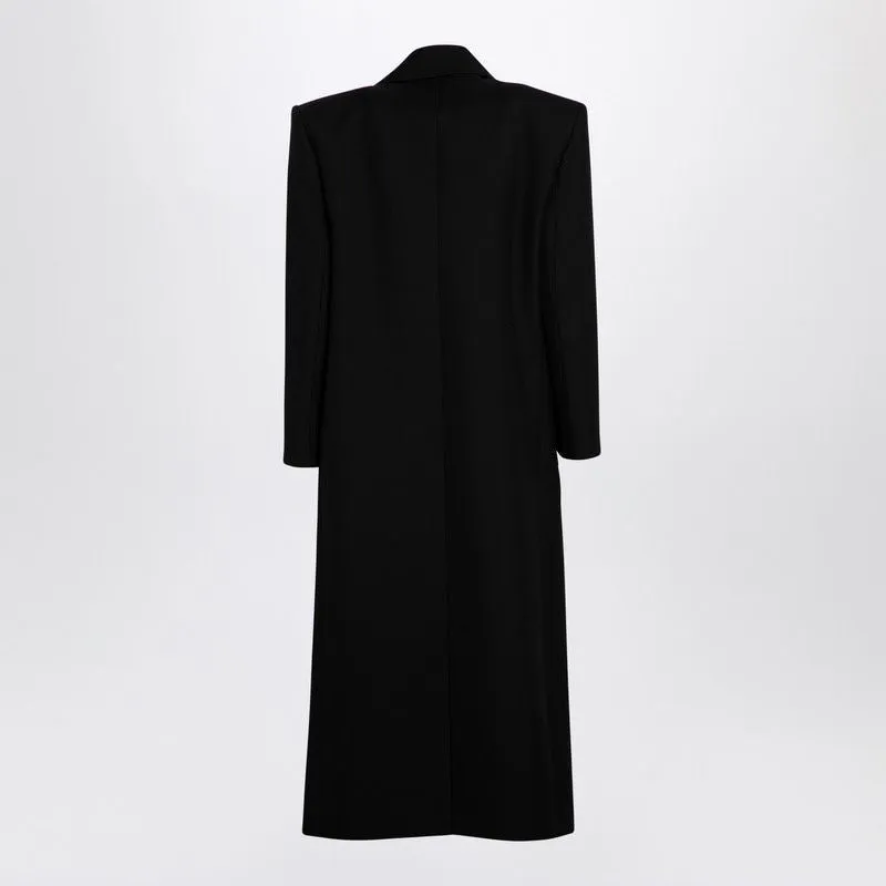 BLACK WOOL COAT