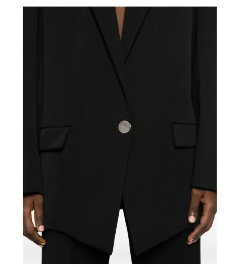 BLACK WOOL JACKET WITH BUTTONS