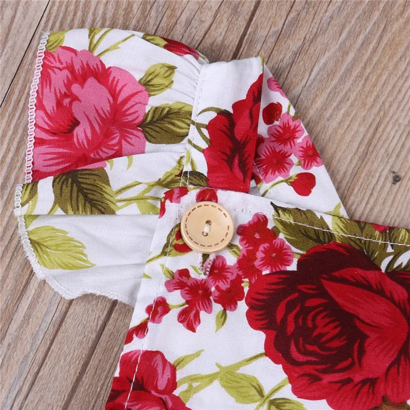 Blooming Beauty 2 pc Romper Set