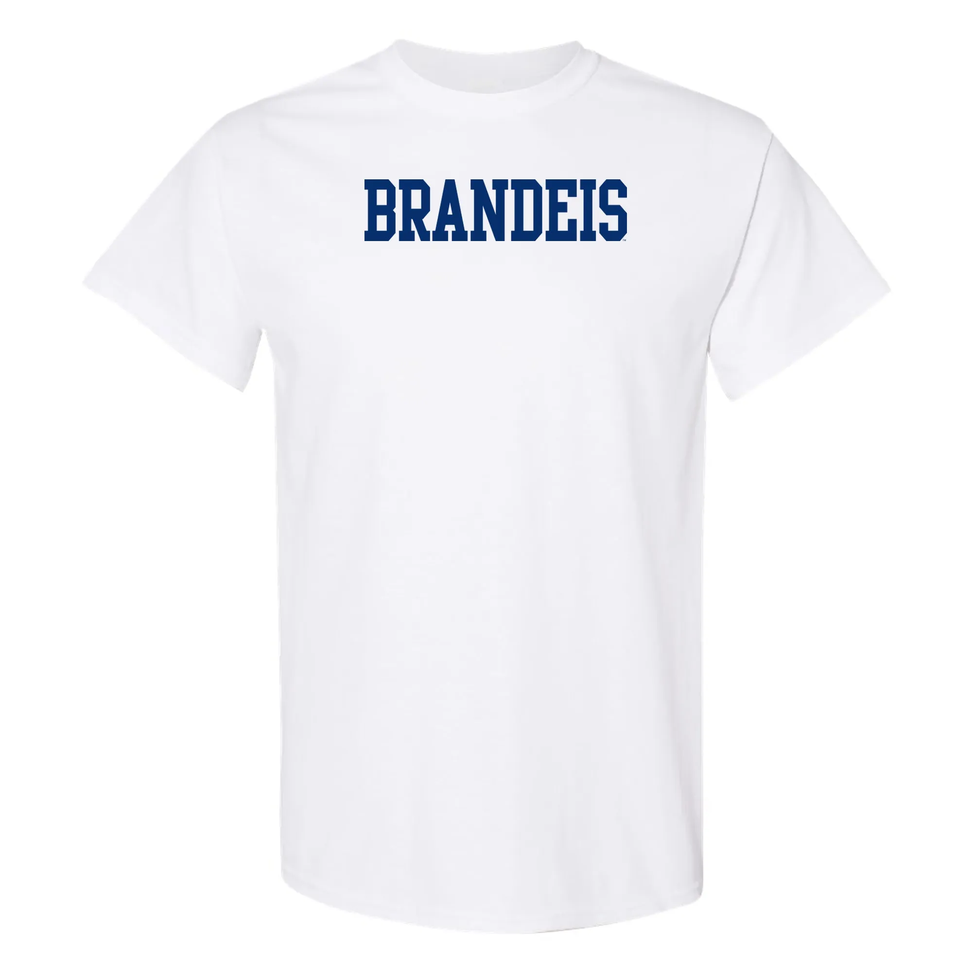 Brandeis Judges Basic Block T Shirt - White