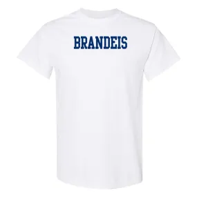 Brandeis Judges Basic Block T Shirt - White
