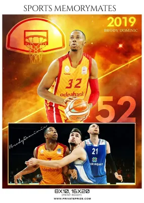 Brody Dominic - Basketball Memory Mate Photoshop Template