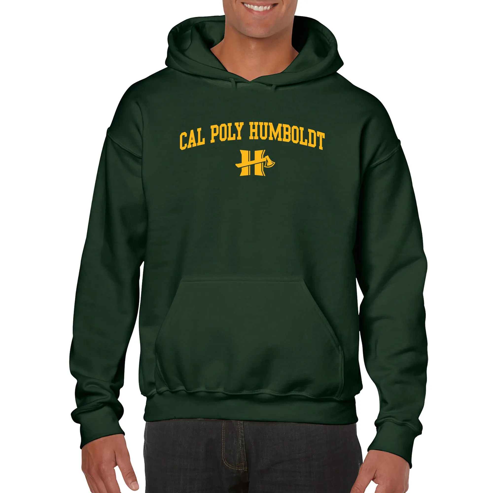 Cal Poly Humboldt Lumberjacks Arch Logo Hoodie - Forest