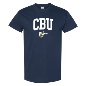 California Baptist University Lancers Arch Logo T Shirt - Navy