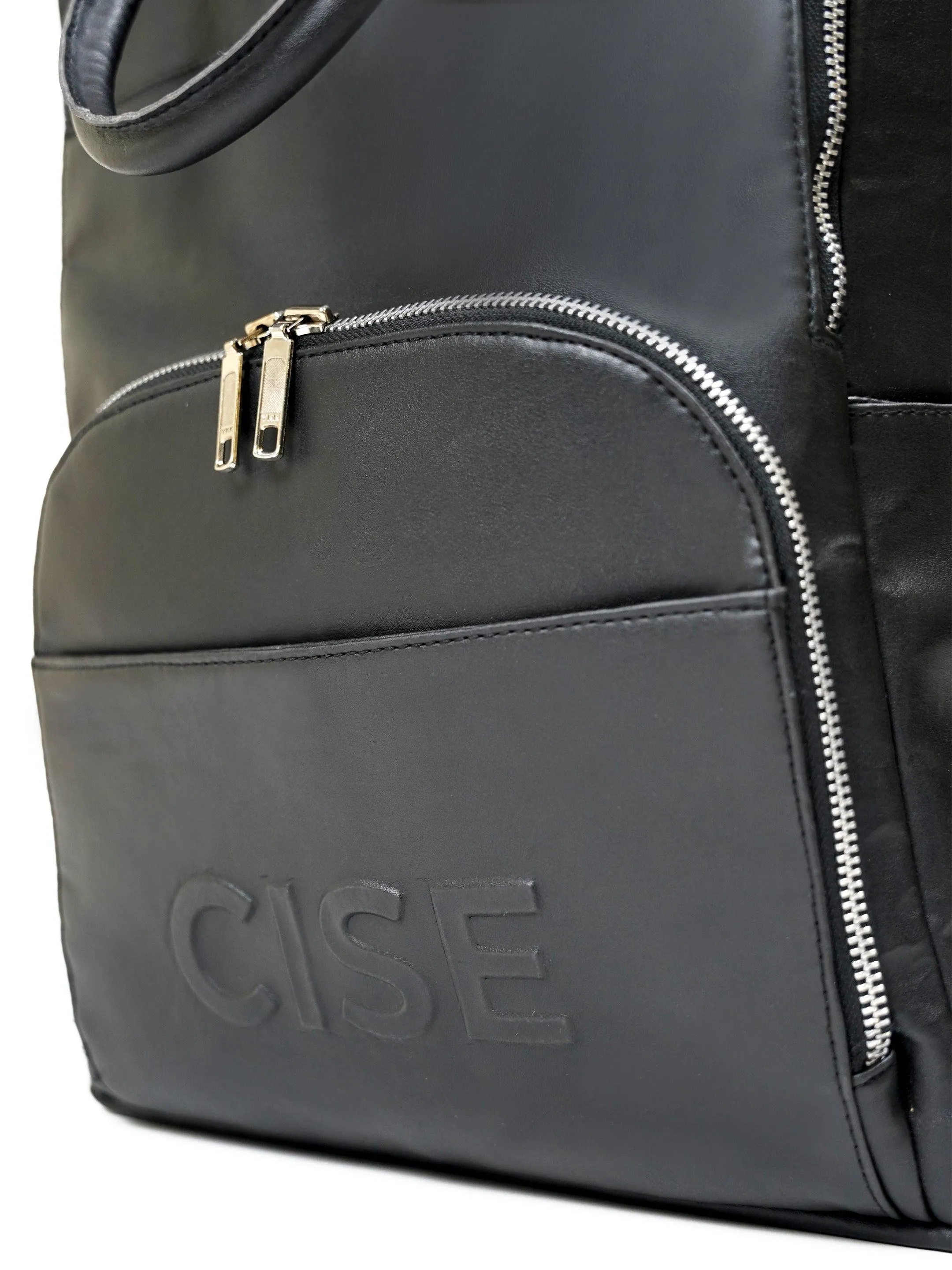 CISE - Vegan Leather Backpack (Black)