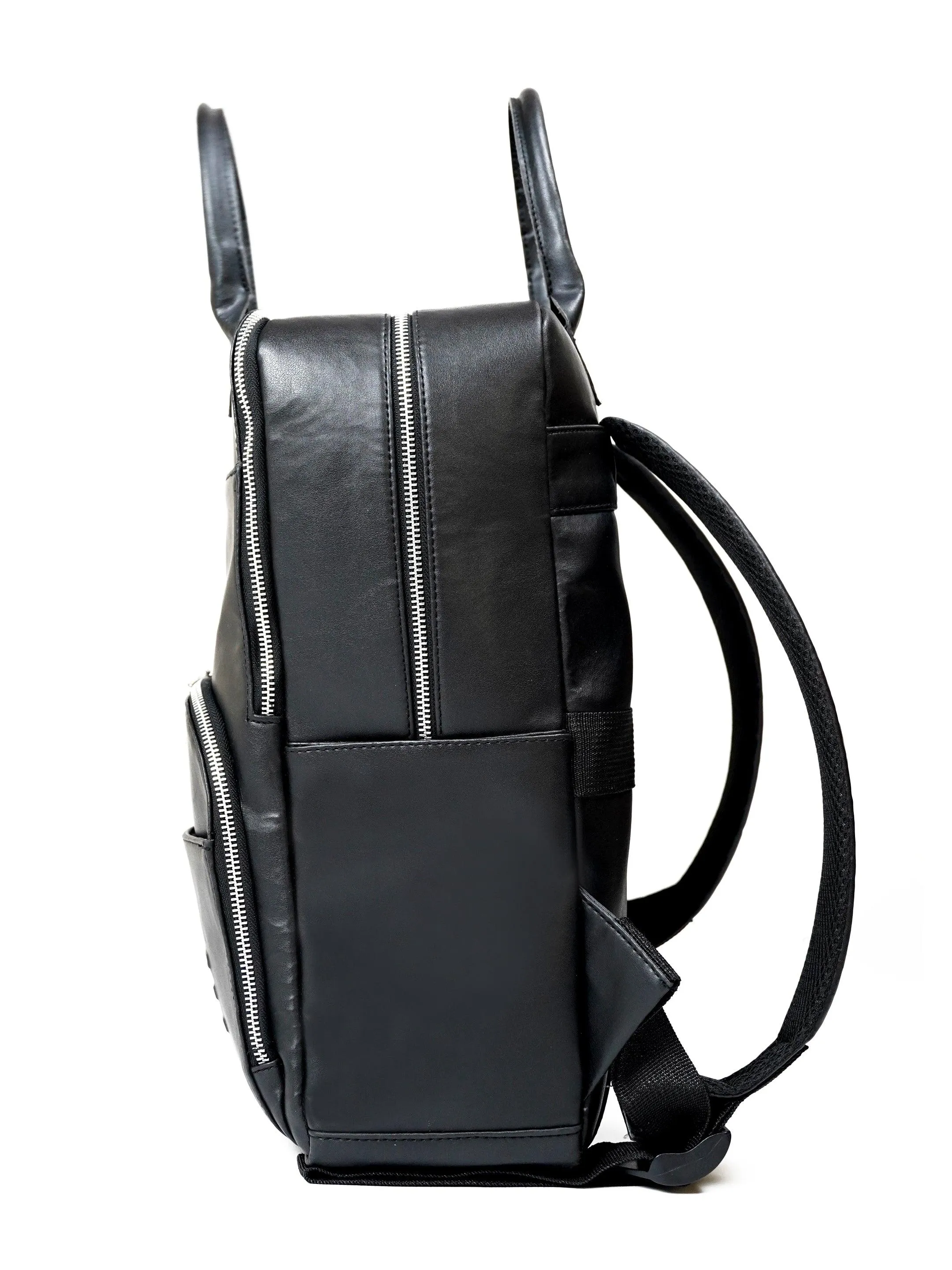 CISE - Vegan Leather Backpack (Black)