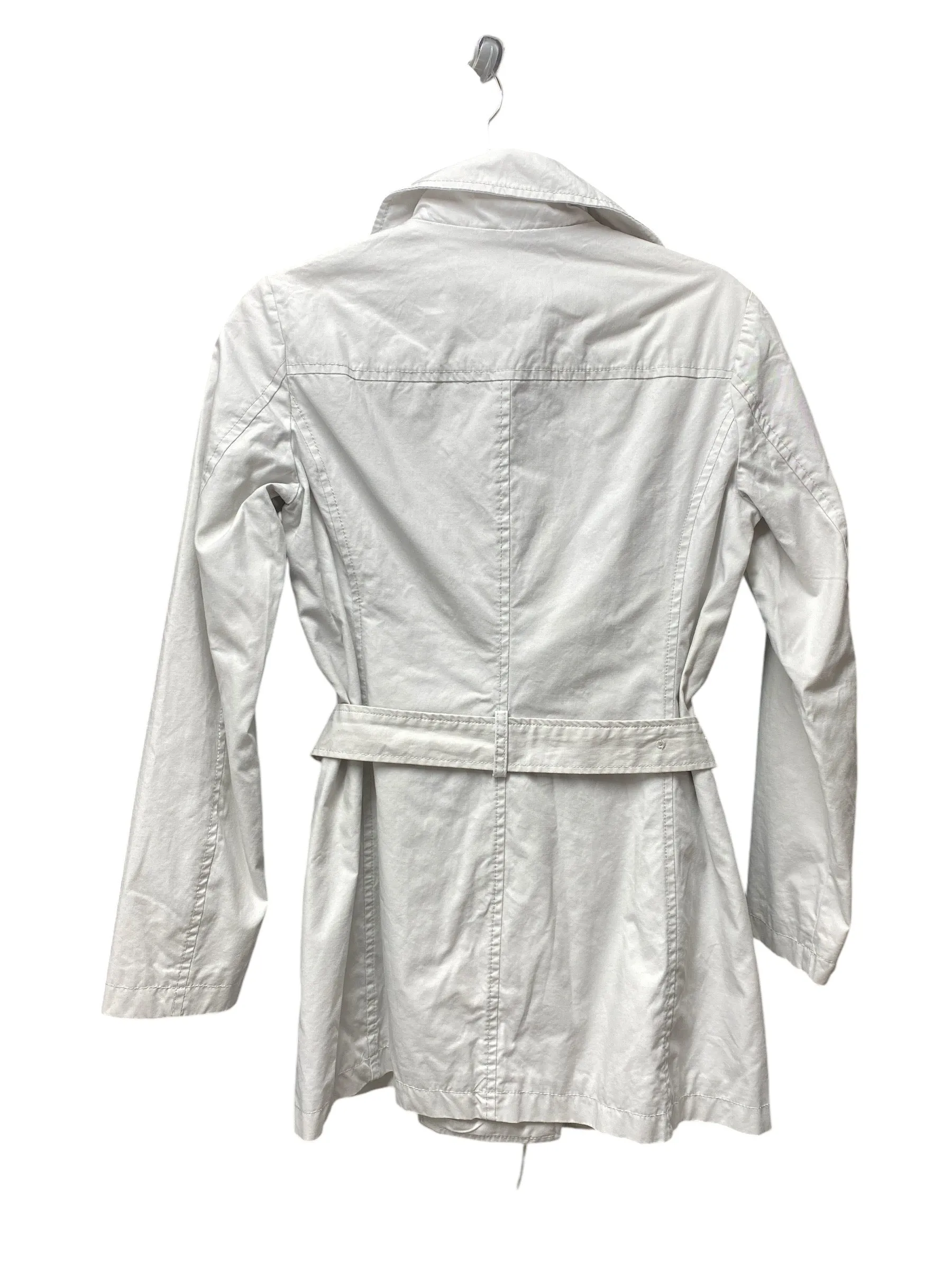 Coat Trench Coat By Clothes Mentor In Grey, Size: 0