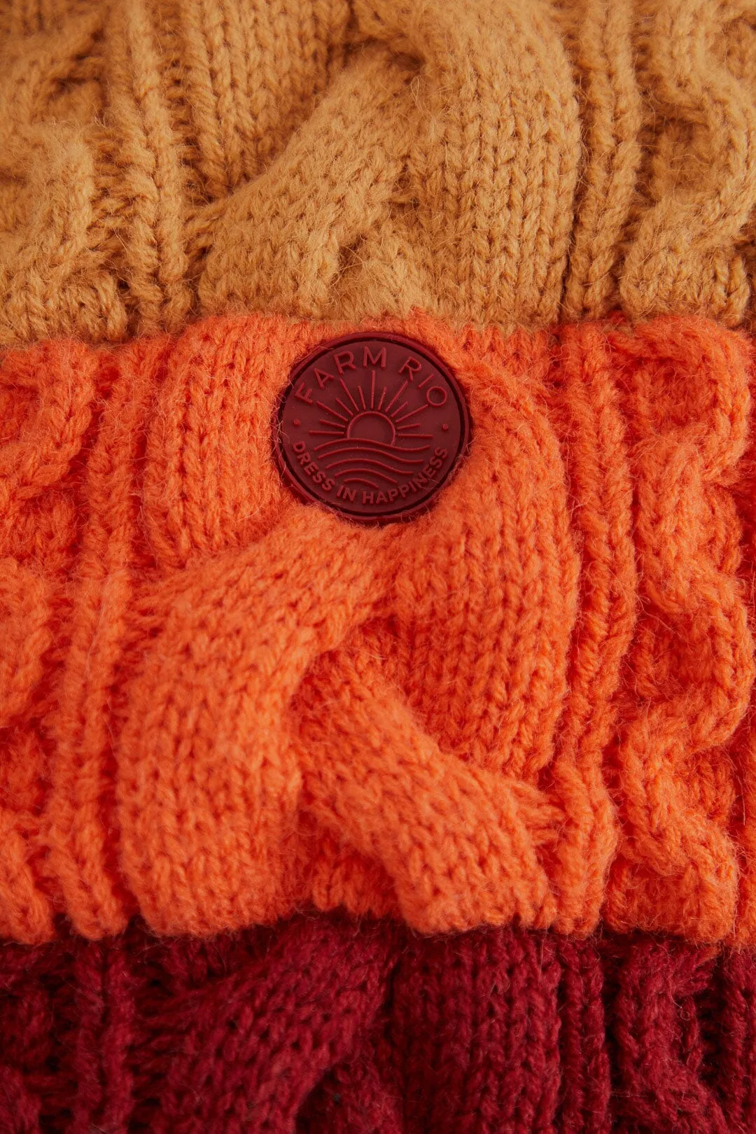 Colorful Stripes Knit Reversible Puffer Jacket