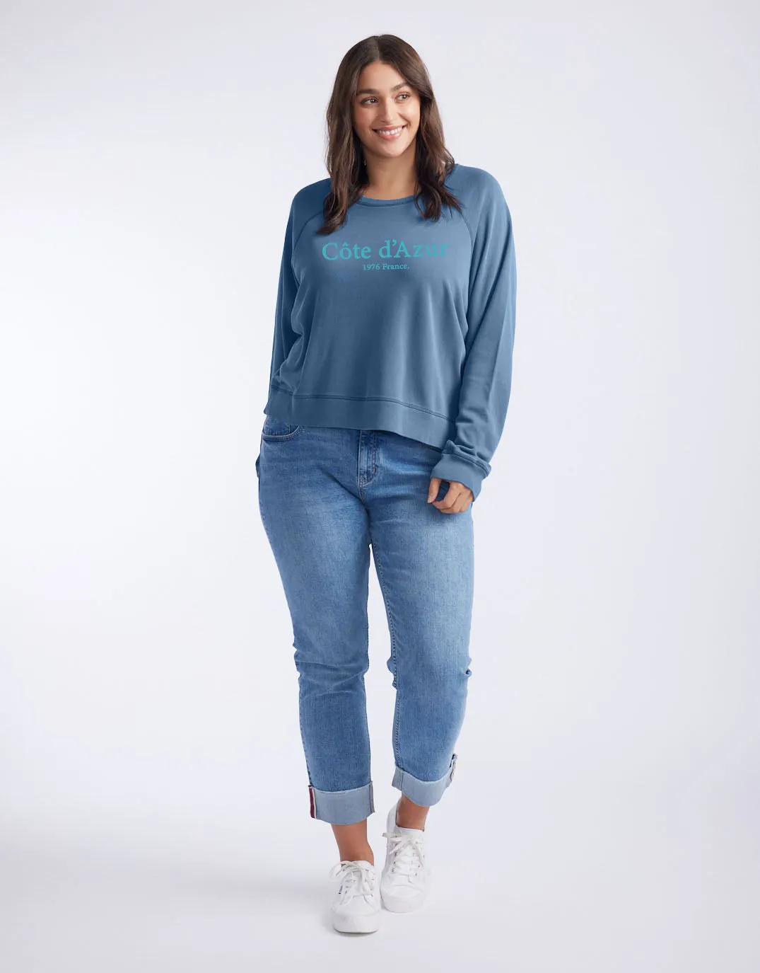 Cote d'Azur Paris Sweat - Washed Slate