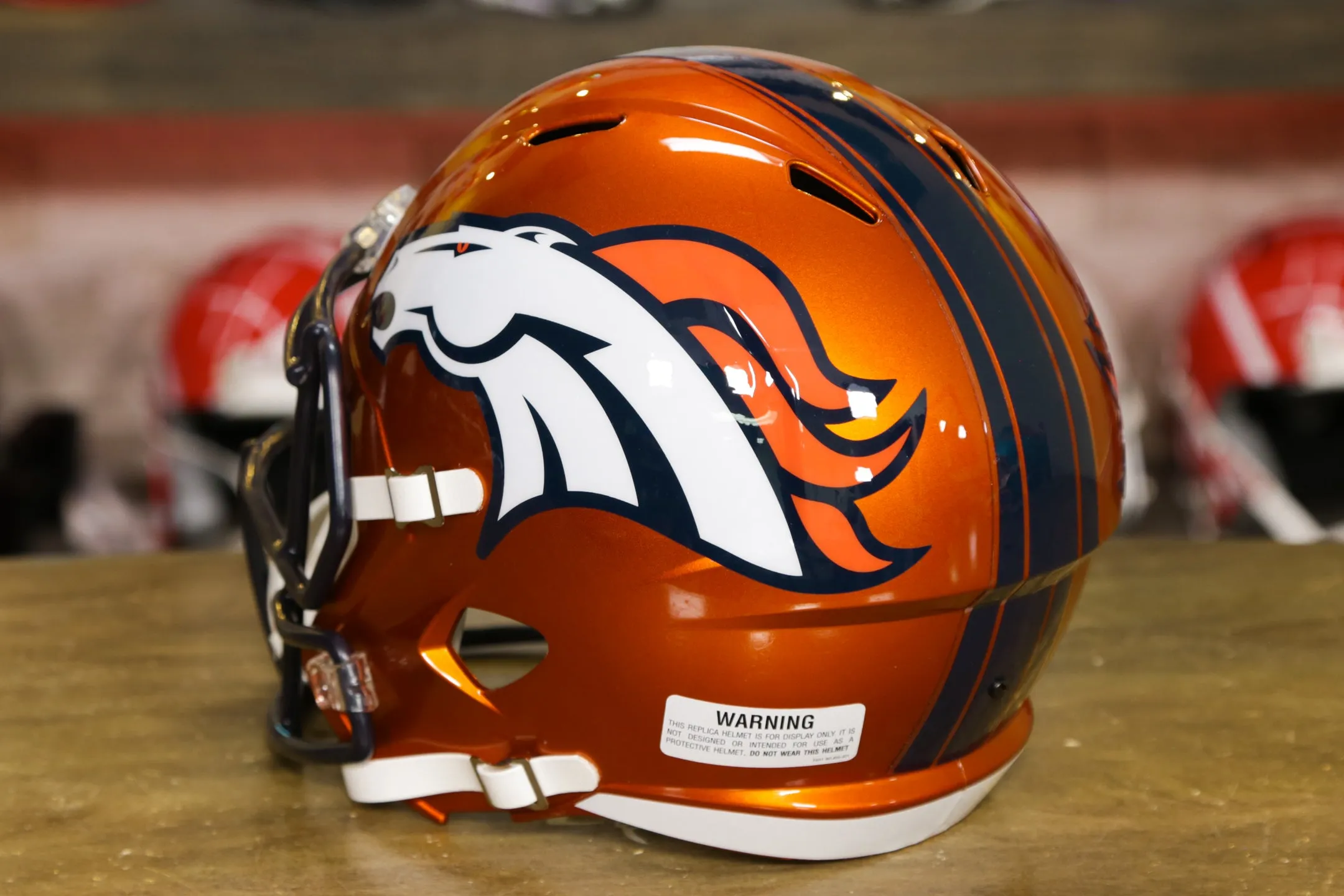 Denver Broncos Riddell Speed Authentic Helmet - Flash
