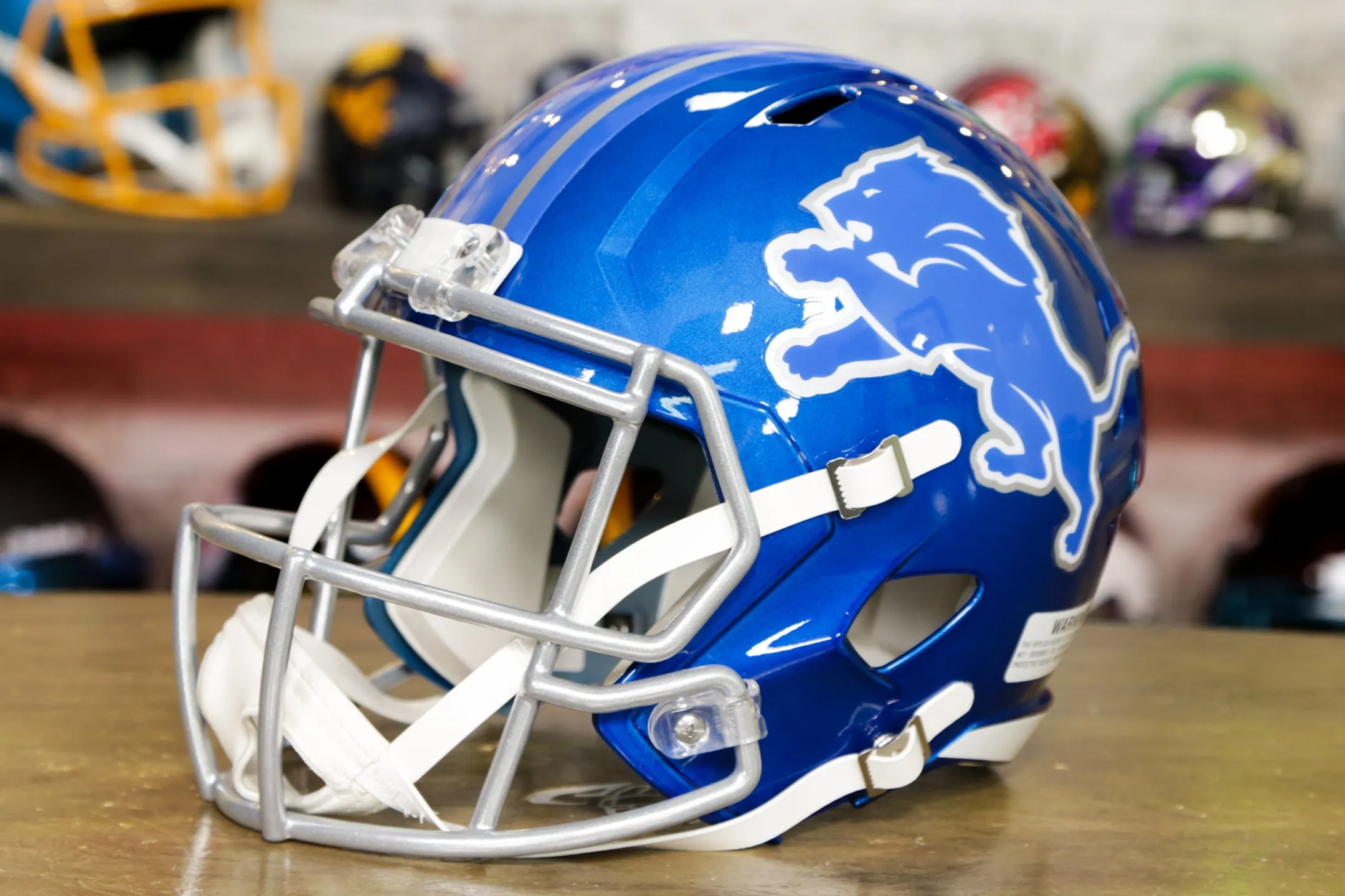 Detroit Lions Riddell Speed Authentic Helmet - Flash