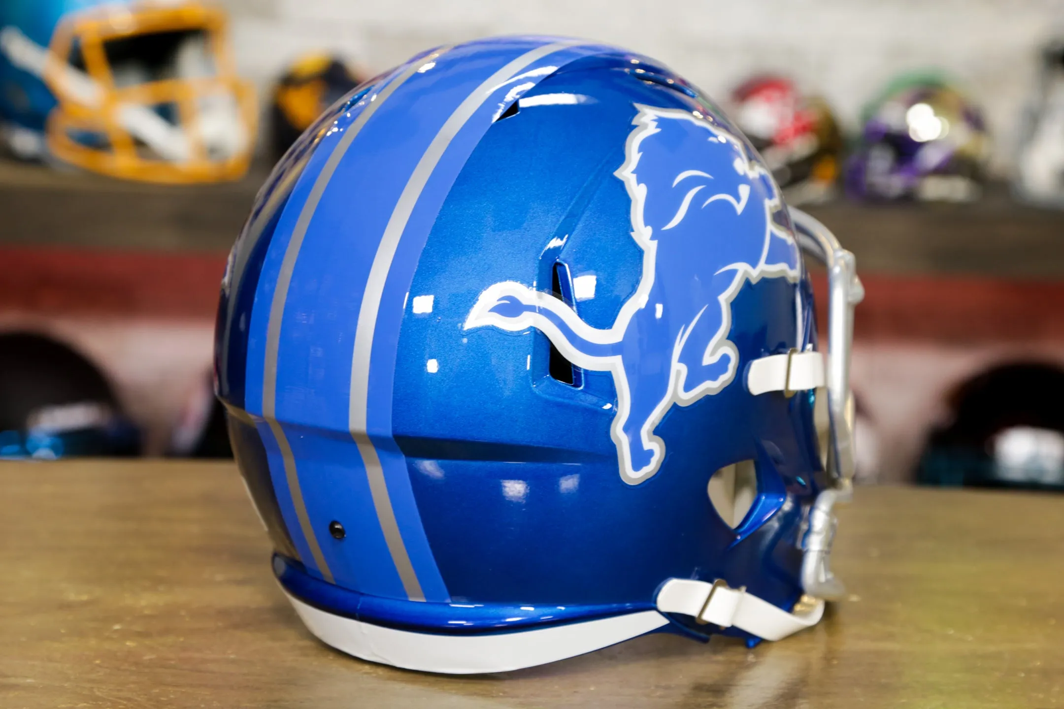 Detroit Lions Riddell Speed Authentic Helmet - Flash