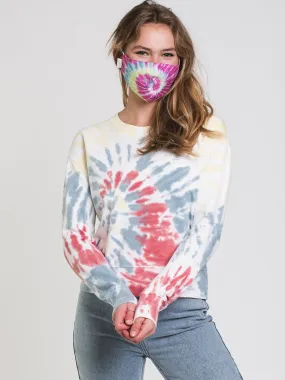 DICKIES TIE DYE CROP CREW  - CLEARANCE