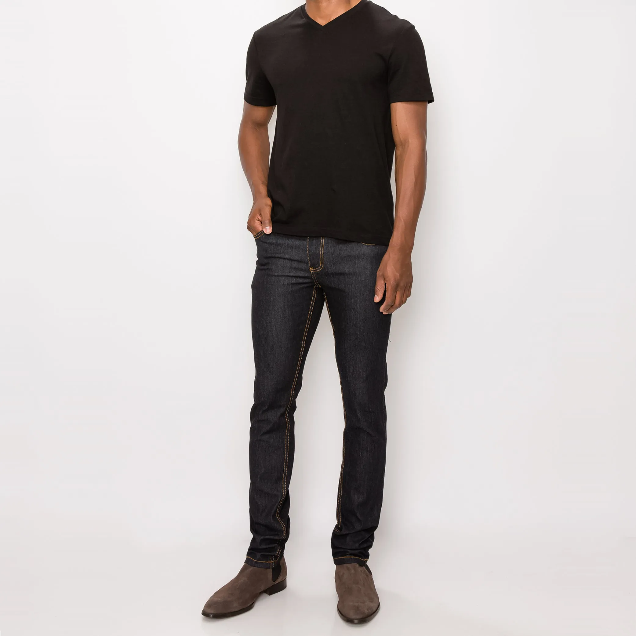 DL938 Skinny Fit Raw Denim Jeans (Open Pack)