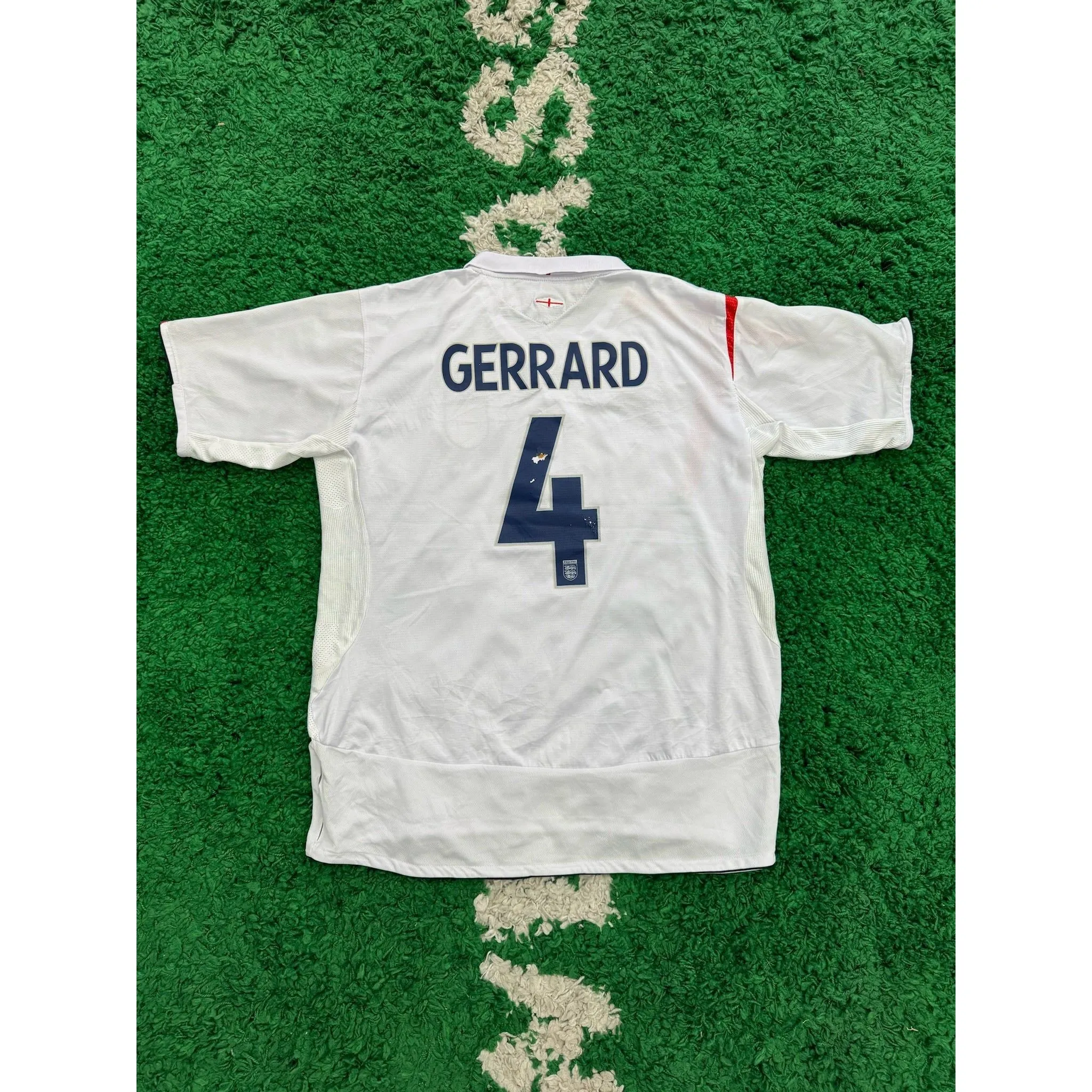 England 2005-2007 Home Shirt XL Gerrard 7/10