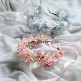 Everlasting Preserved Flower Crown HYDRANGEA
