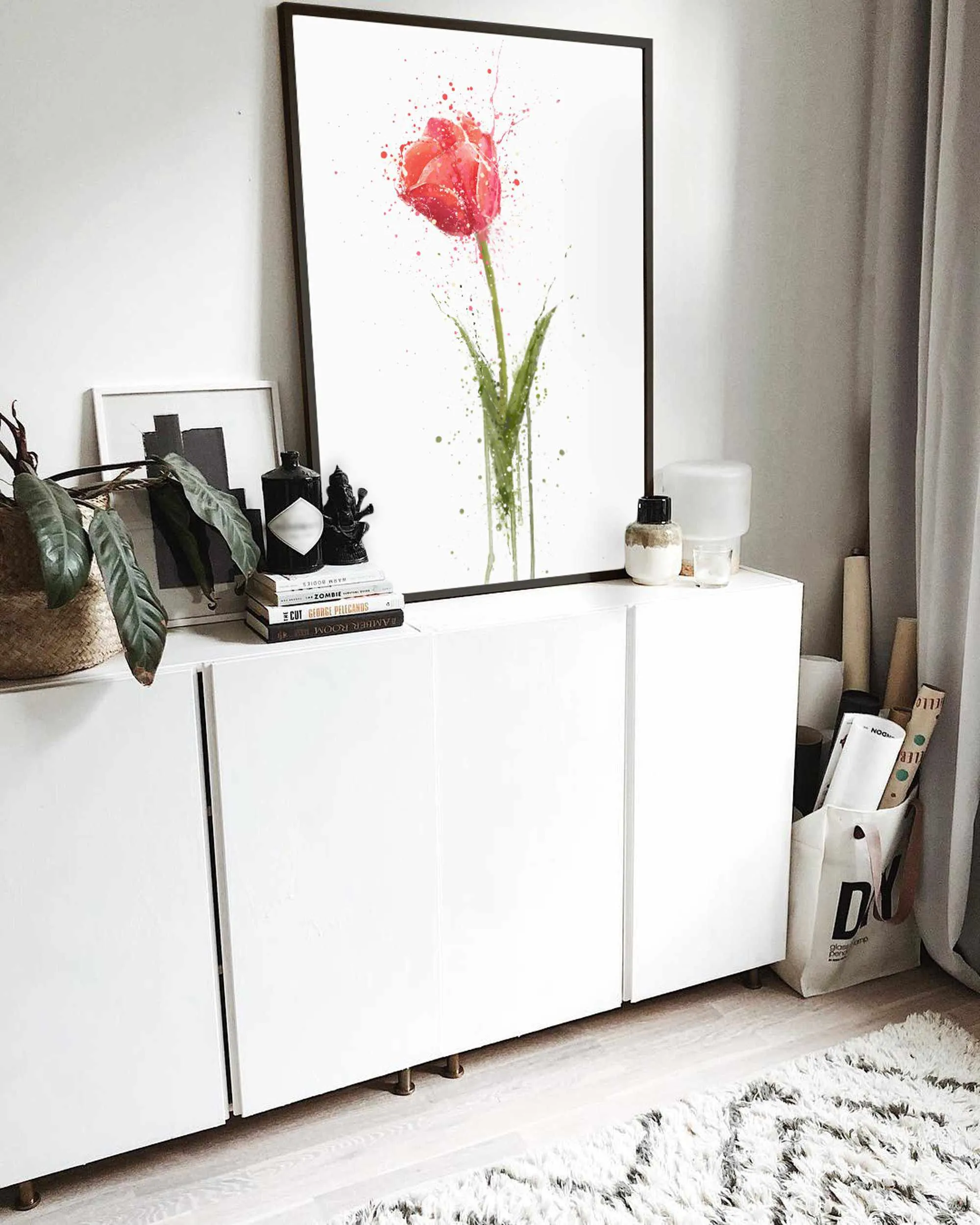 Flower Wall Art Print 'Tulip'