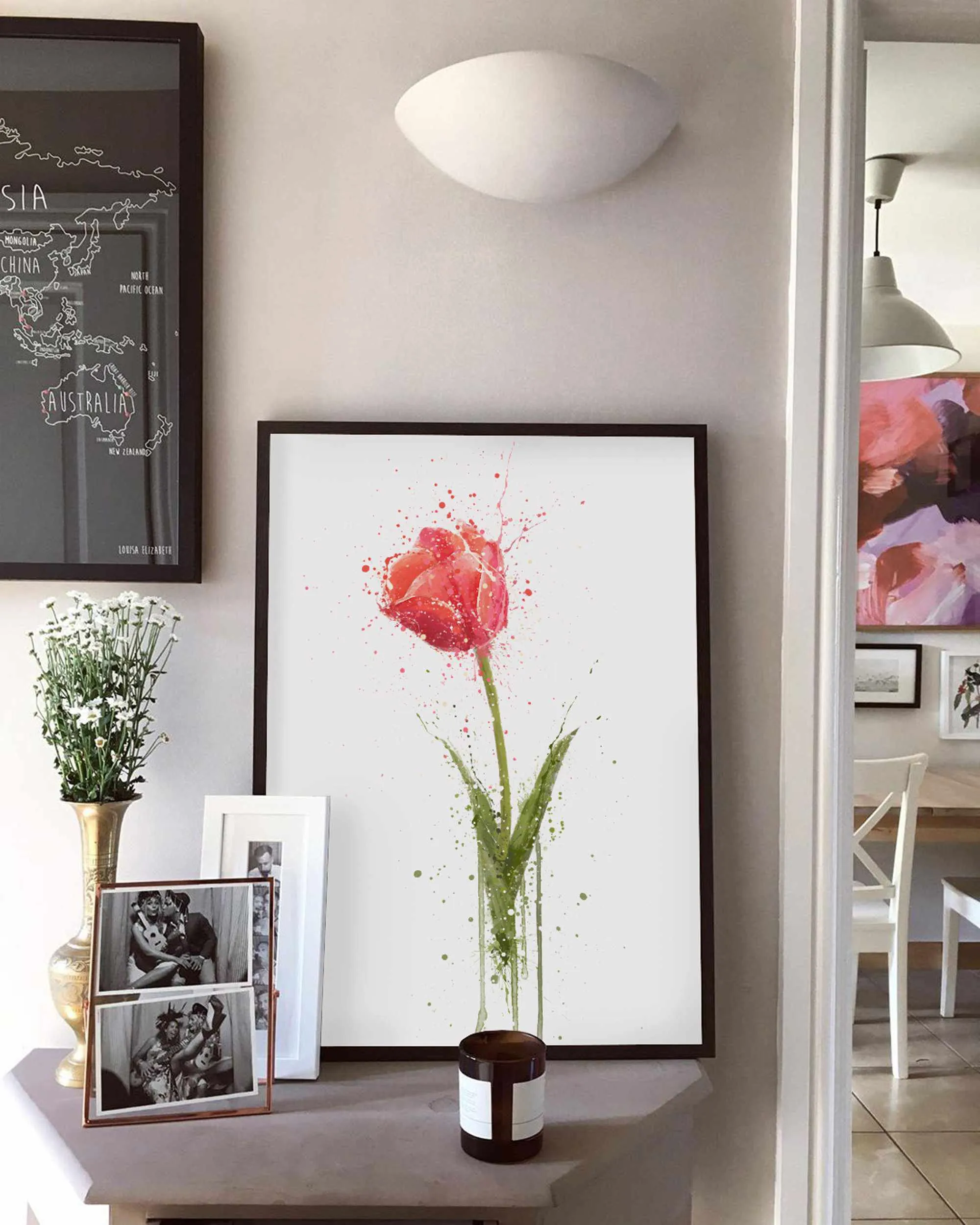 Flower Wall Art Print 'Tulip'