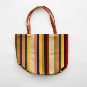 Garza Marfa Earth Stripe Cotton Tote Bag