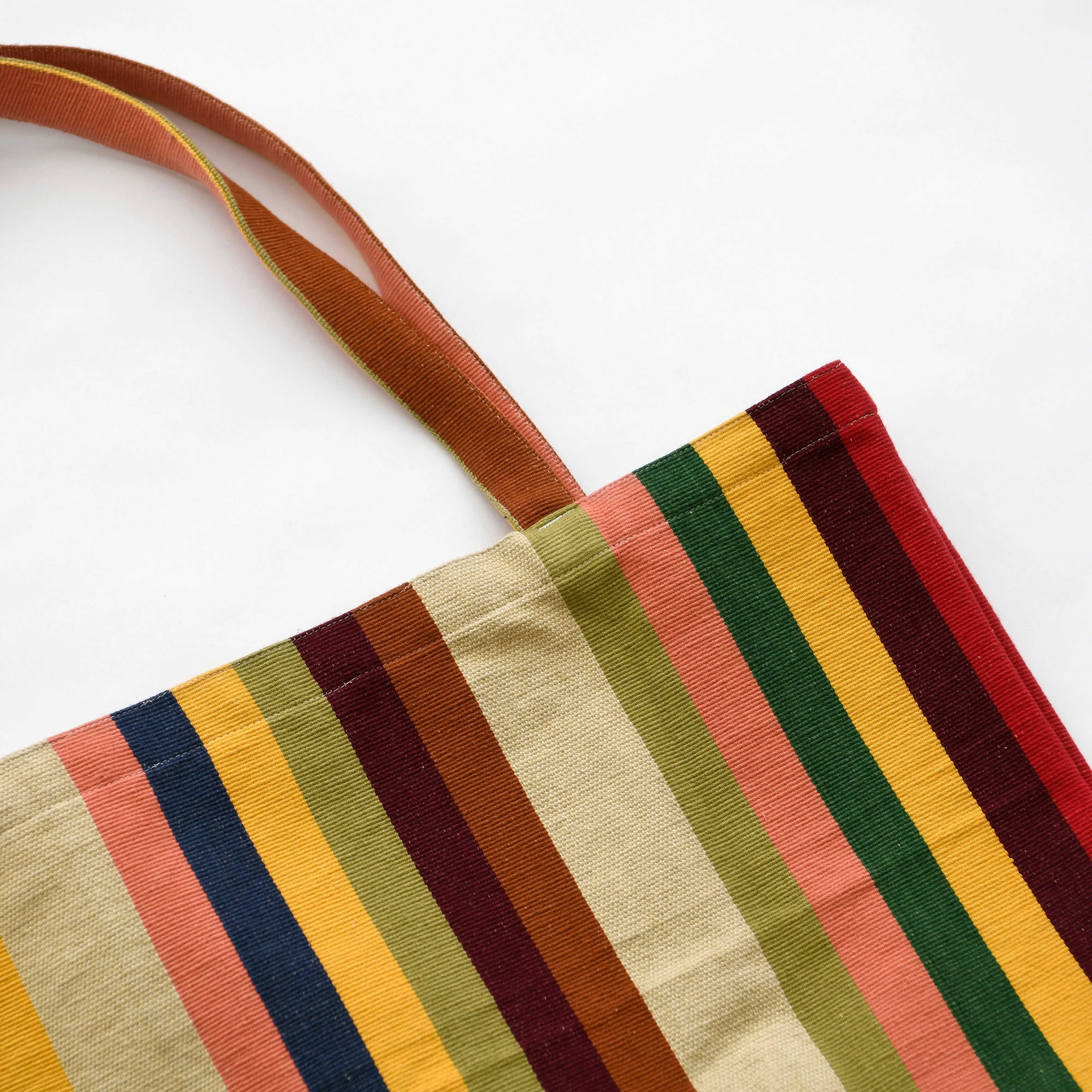 Garza Marfa Earth Stripe Cotton Tote Bag