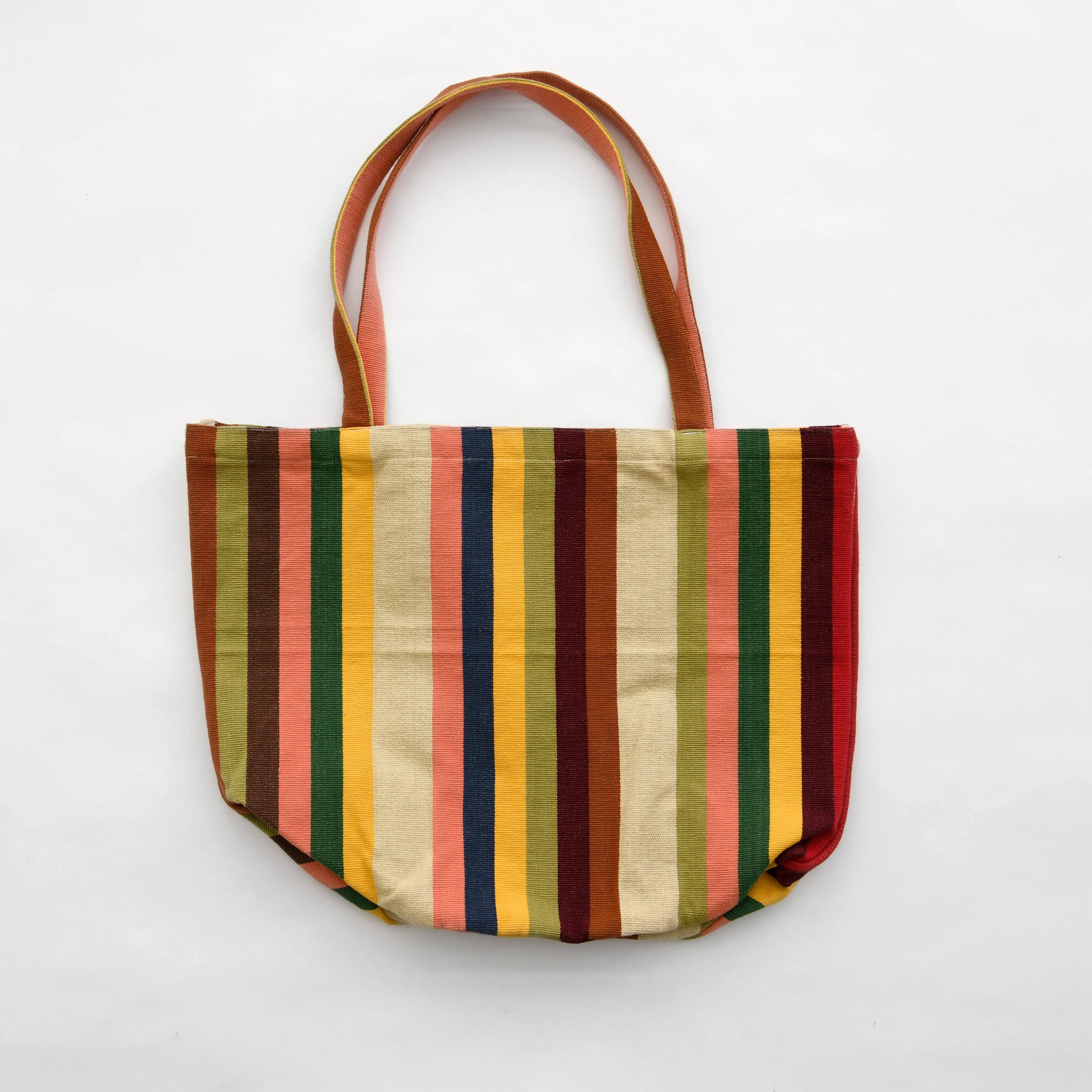 Garza Marfa Earth Stripe Cotton Tote Bag