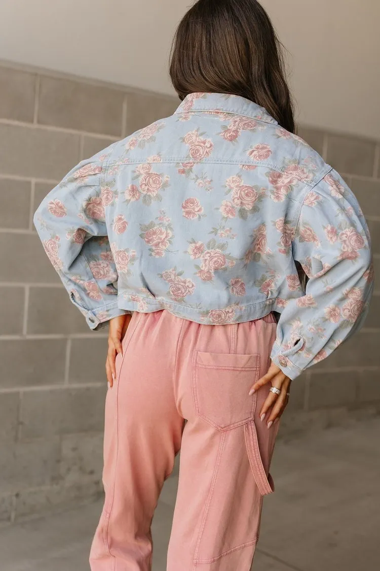 Gracie Floral Denim Jacket
